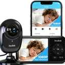 1080P High Definition Baby Monitor, Baby Monitor with Camera and Audio, Long Lasting Battery Monitor wtih Night Vision, 2-Way Talk, VOX, 5 Lullabies, 1200ft Long Range for Indoor Home Use
