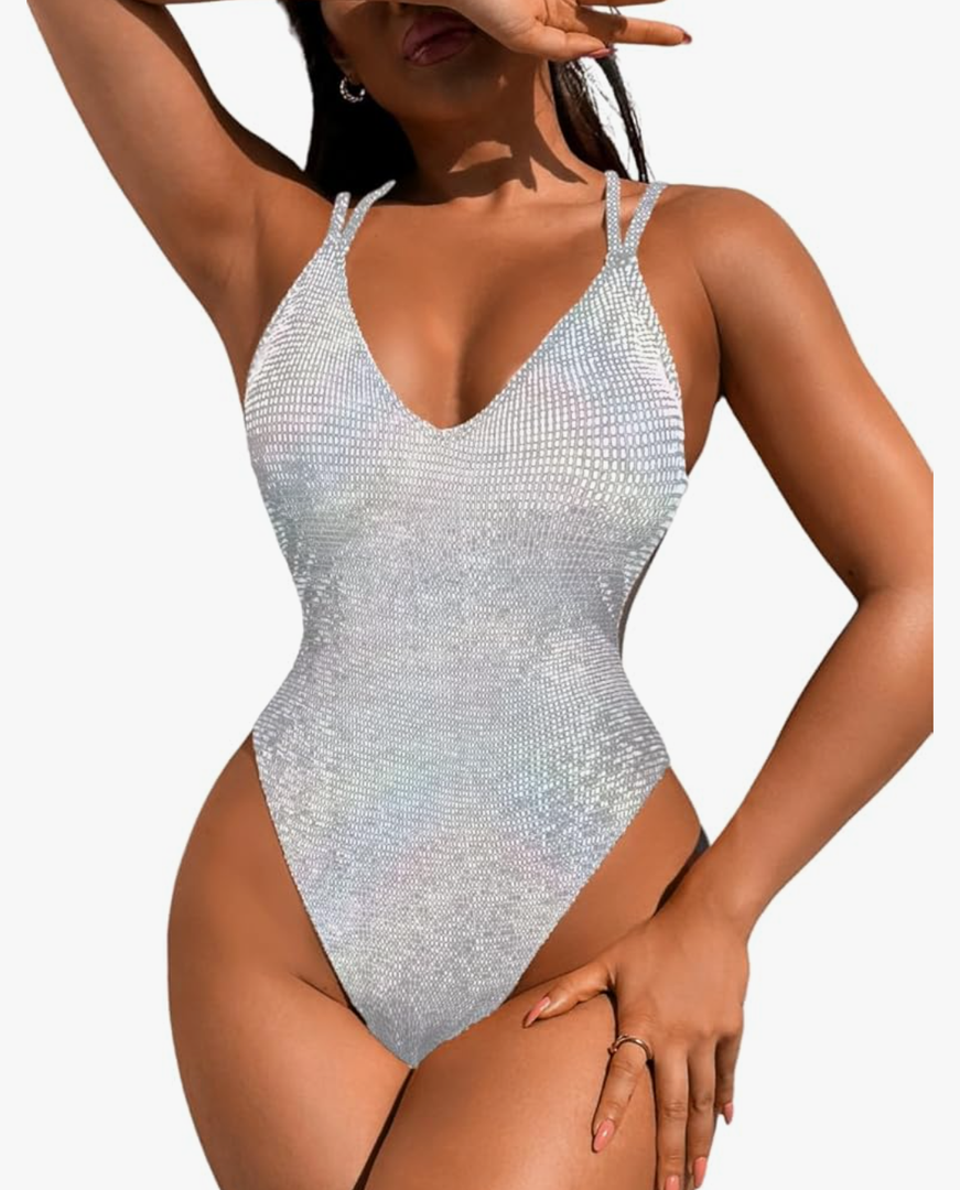 Sexy Swimsuit for Women,Backless Scrunch Butt High Cut Monokini,One Piece Cheeky Bathing Suit Beach Pool Party, XL
