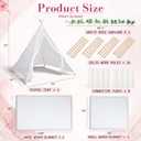 91'' x 110'' Extra Large Outdoor Boho Picnic Blanket Pink Table Runner Lace Teepee Tent 6 Throw Pillow 6 Napkins 6 Placemats Storage Basket Garland for Picnic Camping Wedding Garden
