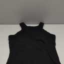 Tank Top for Women with Built in Bra Undershirt with Shelf Bras Sleeveless Workout Gym Cami Cute Padded Camisole, (Black, XL)