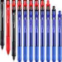32 Pcs Retractable Gel Pens Fine Point (0.5mm) Rollerball Pens for Smooth Writing Women Men Gifts, (Black&Red&Blue Ink) for Journaling School and Office Supplies Use