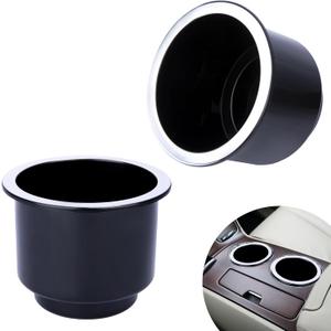 2PCS Cup Holder Insert, Plastic Cupholder Insert for Car, Universal Drop In Cup Holder, Car Seat Cups Holders Replacement for Sofa Boat Rv Couch Golf Cart Truck Poker Table, for 2.8" to 3.7" Cups Base