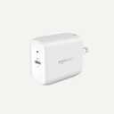 Amazon Basics 20W Foldable USB-C Wall Charger with Power Delivery for Tablets & Phones (iPhone 16/15/14/13/12/11/X, iPad, Samsung), Portable, non-PPS, White