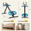 NEWBULIG Ab Machine, Abs Workout Equipment for Home Gym, Adjustable Ab Trainer Machine for Stomach Workout, Foldable Abdominal Trainer