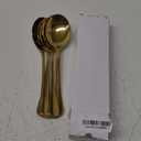 8-Piece Stainless Steel Buffet Banquet Serving Spoons, Gold Large Serving Spoon