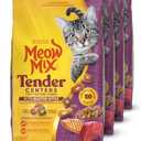 Meow Mix Tender Centers Dry Cat Food with Basted Bites, Chicken & Tuna Flavors, 3 Pound Bag (Case of 4) (EXP 12/02/27)