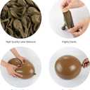 Dark Brown Balloons, 140pcs 18 12 10 5 Inch Different Sizes Pack Party Latex Balloons for BOHO Birthday Halloween Holiday Balloon Garland as Party Decorations