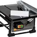 Table Saw for Jobsite, 8-inch 6.7-Amp Copper Motor, Cutting Speed up to 3576RPM, 24T Blade, Compact Portable Table Saw Kit with Sliding Miter Gauge DIY Woodworking and Furniture Making, Grey