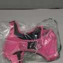 Pink Dog Harness with Airtag Holder, No-Pull Tactical Service Dogs Vest with Handle, Escape Proof Freedom Outdoor Easy Walk Jacket with Back Front Clip for Small Medium Large Breeds, M