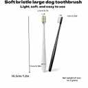 CGO Small Dog Toothbrush - 4Pcs Pet Toothbrush Set with Soft Bristles for Gentle Teeth Cleaning, Dental Care Kit for Small Pets