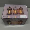 6 PCS Ramadan Lantern Lights, 8" Large Ramadan Eid Decorations for Home 2026, Ramadan Lanterns Decorative Ramadan Table Indoor Outdoor Decor, Eid Mubarak Ramadan Gifts for Kids
