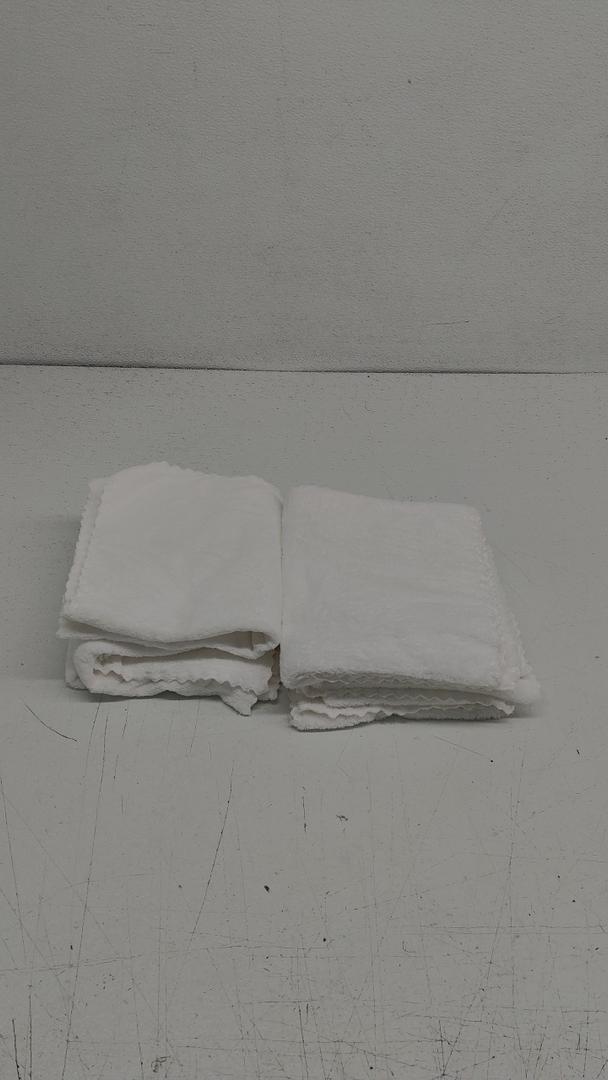 6 Pack Premium Hand Towels - Quick Drying - Microfiber Coral Velvet Highly Absorbent Towels - Multipurpose Use as Hotel, Bathroom, Shower, Spa, Hand Towel 16 x 28 inches (White) (Hand Towels - 6 Pack)