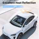 Compatible for Tesla Model Y 3Pcs Sunshade Windshield & Roof [No-Gap/Sag-Free], Portable Foldable Umbrella Heat Insulation for Tesla Model 2024-2025, Car Accessories