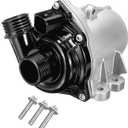 11517632426 Electric Engine Water Pump w/Bolts Compatible with B-M-W 135i 335i xDrive 535xi 640i 740i 740Li X1 X3 X4 X5 X6 Z4 & More 3.0L 2007-2019, Replace# 11517588885