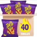 Takis Fuego 40 Count Snack Size Multipack - Extreme Spicy Rolled Tortilla Chips Hot Chili Pepper & Lime Flavored, BBD March 9 2026