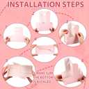 TaoBary 25 Set Breast Cancer Awareness Gifts 2 Cup Drink Carrier with Handle Pink Portable Foldable Tray Drink Holder Breast Cancer Gifts for Woman Disposable Coffee Cup Holder with Pink Ribbon