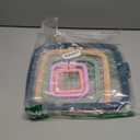 5 Pieces 5 Sizes Square Embroidery Hoops, ABS Plastic Embroidery Hoops for DIY Embroidery Craft