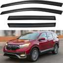 6 x Window Visors Rain Guards for Honda CRV 2017 2018 2019 2020 2021 2022, Out-Channel Window Vent Wind Deflectors Visors Shades for 17-22 CR-V