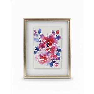PINK/PURPLE FLORAL WALL ART 12 x 15