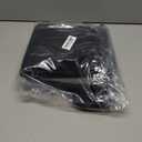 Reyox Plush Shaggy Bath Rug, Contour Mat and Toilet Lid Cover, Soft Microfiber Non Slip Bathroom Rugs Black U-Shaped (U-Shaped, 19.7"x19.7")