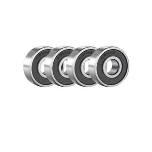 606 2RS Bearing - Bearing Steel and Double Rubber Sealed Miniature deep Groove Ball Bearings (0.23X0.67X0.23in) 4 PCS, Double Seal and Pre-Lubricated, for Motor,Wheels,Industrial Equipment
