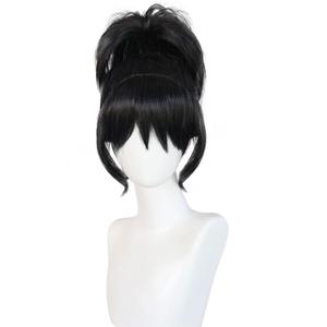 Black Clip on Ponytails Anime Cosplay Halloween Wigs for Women (1#)