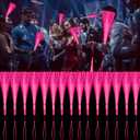 30 PCS Pink Fiber Optic Wands Glow Fiber Wands Bulk LED Light Up Wands with 3 Flashing Modes LED Flashing Sticks for Halloween Christmas Valentine's Day Wedding Gender Reveal Birthday