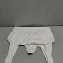 YOGINGO Women's Crew Neck Sleeveless Bodysuits Racerback Halter Tank Top Body Suits for Womens Sexy Going Out Leotards (Large, White)