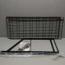 Hoooh 30-Inch Wall Mount Pot Racks - 2-Tier Pot Rack Pan Hanger for Kitchen Storage and Organization - Matte Black Cookware Hanging Shelves with 10 Hooks