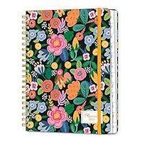 2026 Planner 8.5 x 11, Large Weekly and Monthly Planners with Tabs, A4 Spiral Bound Daily Calendar 2026 Planner, 12 Month Agenda Organizers from Jan. to Dec.(Pink Bloss)