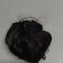 ALXNAN Clip in Long Wavy Synthetic Hair Extension 16 Inch Black 4PCS Thick Hairpieces Fiber Double Weft Hair for Women