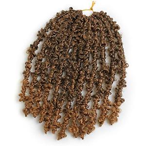 ZRQ Butterfly Locs Crochet Hair 12 Inch 10 Pcs Crochet Bob Hair Pre-twisted Distressed Faux Locs Crochet Braids Pre-looped Hair for Women #T27
