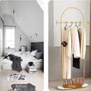Gold Clothing Rack with Marble Base Heavy Duty Coat Rack for Entryway, Bedroom, Living Room, Boutiques-67''H