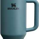 STANLEY Quencher H2.0 Tumbler with Handle and Straw 40 oz | Flowstate 3-Position Lid | Cup Holder Compatible for Travel | Insulated Stainless Steel Cup | BPA-Free | Blue Spruce