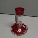 More Birds Bird Health+ Ruby Hummingbird Feeder, Glass Hummingbird Feeders for Outdoors, 4 Feeding Stations, 10 Ounces, Ruby Red