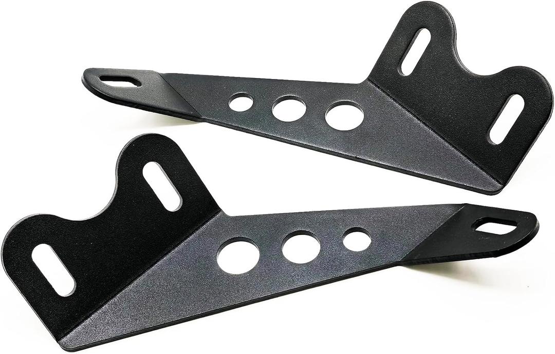 Hood Hinges Mount 20"-22" Light Bar Brackets for Jeep Wrangler JK 2007-2017, for Auxiliary Off-Road Lighting (for Jeep Wrangler JK)