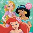 9 Piece Princess Coloring & Activity Book | Disney Princess Drawing | Ariel, Jasmine, Rapunzel Coloring Books | Aladdin, Little Mermaid, Tangled Party Favors | Gigantic Activity Book | Officially Licensed