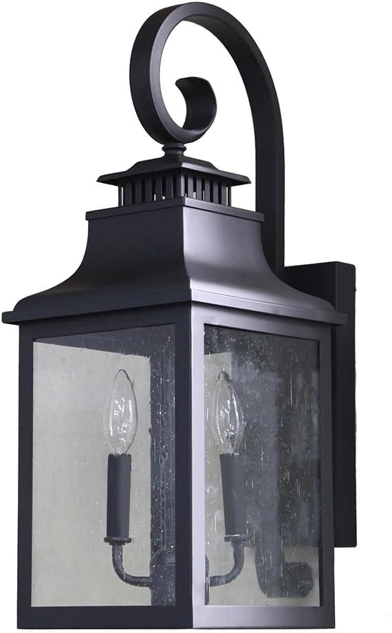 AA Warehousing ELW2283BL Exterior Wall Lighting, Black