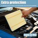 7C3Z-9601-A Engine Filter and FL3Z19N619A Cabin Air Filter Set Replacement for Ford F150 2015-2023, for Ford Expedition 2018-2024, for Ford Lobo 2016-2022, for Lincoln Navigator 2018-2024