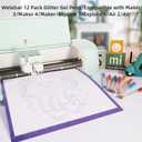 Glitter Gel Pen Set Compatible with Cricut Maker 3/Maker 4/Maker/Explore 3/Explore 4/Air 2/Air, 0.8 Tip Glitter Pen Set of 12 Pack Medium Point Pen, Writing, Drawing, Invitations, Cards