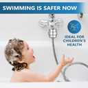 20-Stage Shower Head Filter for Hard Water, with 2 Replaceable Filter Cartridges, High Output Shower Water Filter for Removing Chlorine and fluoride,Chrome