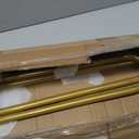 Zonon 6.56 ft U Shape Room Divider Rod with Curtain, Metal Wall Mounted
