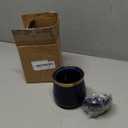 HAOTOP 12oz Sugar Bowl with Lid and Spoon,Simple Ceramic Sugar Jar Sugar Container Sugar Dispenser Coffee Bar Accessories, Modern Kitchen Countertop Canisters (Navy)