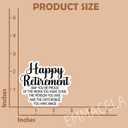 2 x (3PCS) Happy Retirement Sticker, Funny Retired Stickers - Waterproof Vinyl Decals for Laptop, Tumbler, Water Bottle, Scrapbook, Gift for Grandpa, Grandma Size 3" x 2.6 "