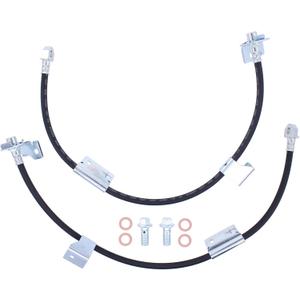 NewYall Front Left and Right Brake Hydraulic Hose for Chevrolet Avalanche Silverado Suburban 1500 Tahoe for GMC Sierra 1500 Yukon for Cadillac Escalade 1999-2007