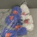 Threlaco 6 Pack Finger Loops Yarn Bulk Soft Chunky Yarn 600 G/ 6 Skeins for Mothers Day Beginners Knitting No Needles or Hooks(White, Light Blue, Dark Blue)