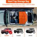 Middle Roof Panel Hard Top Storage Bag Compatible with Ford Bronco 4-Door 2021 2022 2023 2024 2025 - Up, Hard Top Storage Bag, Black