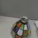 HUIMEIJU Multicolored Stained Glass Lampshade, 2-Piece Set - Fan Shaped, Tiffany Style Replacement