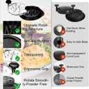 Vitoler Pro Chicken Shredder Tool, 108 Chicken Breast Shredder Tool Twist,Chicken Grinder withTransparent Lid,Ergonomic Handle,Non-Slip,Meat Shredder for Shredding Chicken Breast, Pork and Beef (black)