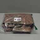 Smiry Rectangle Picnic Tablecloth, Waterproof Elastic Fitted Table Covers for 6 Foot Tables, Wipeable Flannel Backed Vinyl Tablecloths for Camping, Indoor, Outdoor (Brown, 30x72 Inches)